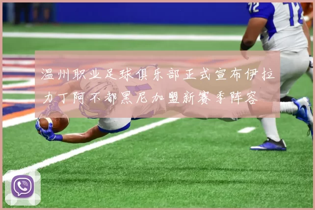 温州职业足球俱乐部正式宣布伊拉力丁阿不都黑尼加盟新赛季阵容