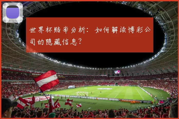 世界杯赔率分析:如何解读博彩公司的隐藏信息?